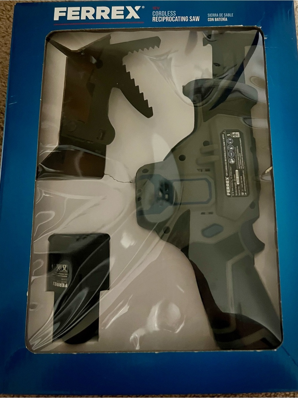 Cordless Reciprocating Saw - Black